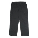 DICKIES Mens Polyester Blend Black Regular Cargo Trousers W34 L30 Utility