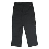 DICKIES Mens Polyester Blend Black Regular Cargo Trousers W34 L30 Utility