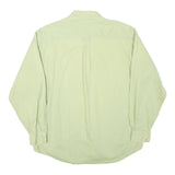 EDDIE BAUER Mens Light Green Shirt M Casual Cotton Blend Button Down Pocket