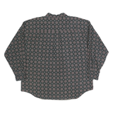 ARROW Mens Black Floral Pattern Cotton Shirt 2XL Long Sleeve Casual Button