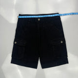 True Religion Cargo Shorts - 34W 11L Black Cotton