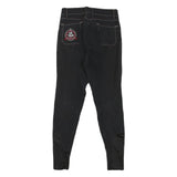 FELIX BUHLER Womens Jeans Black Slim Skinny Denim W24 L27 Stylish Zip Closure