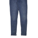 LEVI'S Womens Slim Blue Denim Jeans W24 L28 Classic Zip Pockets Skinny