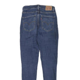 LEVI'S Womens Slim Blue Denim Jeans W24 L28 Classic Zip Pockets Skinny