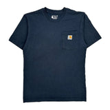 Carhartt T-Shirt - Small Navy Cotton