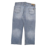 DICKIES Mens Regular Blue Denim Light Wash Jeans W38 L27 Classic Zip Pockets
