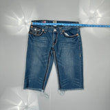 True Religion Denim Shorts - 32W 12L Blue Denim