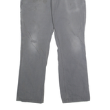 CARHARTT Mens Cotton Blend Grey Relaxed Straight Trousers W32 L32 Workwear