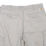 CARHARTT Mens Shorts Beige Cargo Relaxed Fit XL W40 Cotton Blend Comfortable