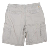 CARHARTT Mens Shorts Beige Cargo Relaxed Fit XL W40 Cotton Blend Comfortable