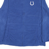 NFL Womens Blue Zip Up Jacket XL Polyester Blend Plain Casual Sports