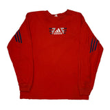 Adidas Long Sleeve T-Shirt - Large Red Cotton