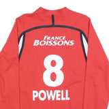 NIKE Mens Red & White & Black Football Powell Number 8 Pullover Crew Neck XL