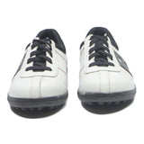 BALLY Womens Casual Leather Low Top White Black UK 4.5 Comfortable Stylish