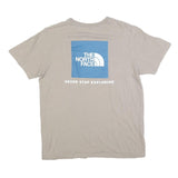 THE NORTH FACE Mens Beige Cotton Blend Graphic T-Shirt L Short Sleeve Crew Neck