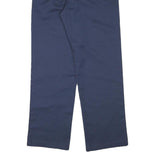 DICKIES Mens Cotton Blend Blue Regular Straight Trousers W32 L31 Workwear Zip