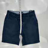 Tommy Hilfiger Chino Shorts - 32W 10L Blue Cotton