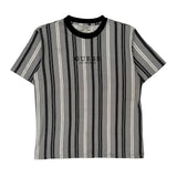 Guess Striped T-Shirt - Medium Grey Cotton
