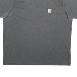 CARHARTT Mens Grey & Yellow Pocket T-Shirt XL Short Sleeve Crew Neck Casual
