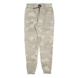 JACK & JONES Mens Cotton Blend Beige Camo Slim Tapered Trousers W28 L28