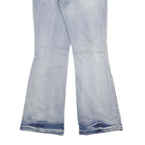 MAURICES Womens Regular Blue Flared Denim Medium W32 L32 Button Cotton Blend