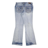 MAURICES Womens Regular Blue Flared Denim Medium W32 L32 Button Cotton Blend