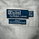 Philip Polo By Ralph Lauren Shirt - Large Gray Cotton