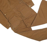 CARHARTT Mens Brown Workwear Cotton Blend Dungarees Loose L W44 L30 Utility