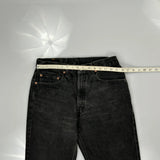 505 Levis Jeans - 32W 30L Black Cotton