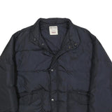 BIG STAR Mens Black Classic Jacket L Polyester Plain Zip Comfortable Warm