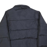 BIG STAR Mens Black Classic Jacket L Polyester Plain Zip Comfortable Warm