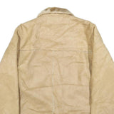 BC CLOTHING Womens Beige Faux Fur Collar Button Jacket XL Polyester Blend Plain
