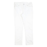 LEVI'S Womens Jeans White Slim Skinny Denim W32 L32 Cotton Blend Zip Closure