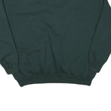 QUITMAN Mens Green Cotton Blend Button Up Plain V-Neck Basic Knit One Size