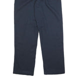 DICKIES Mens Cotton Blend Navy Regular Straight Trousers W35 L30 Workwear
