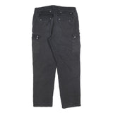 DICKIES Mens Cotton Blend Black Regular Fit Straight Leg Trousers W36 L30