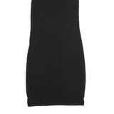 ARMANI EXCHANGE Womens Black Sleeveless Polyester Dress M V-Neck Bodycon Midi