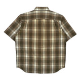 Carhartt Checked Short Sleeve Shirt - XL Brown Cotton