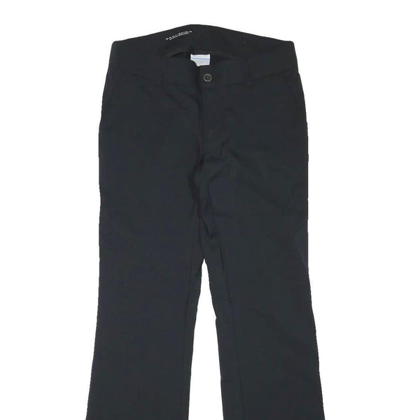 COLUMBIA Womens Polyester Blend Black Regular Straight Trousers W30 L31 Outdoor