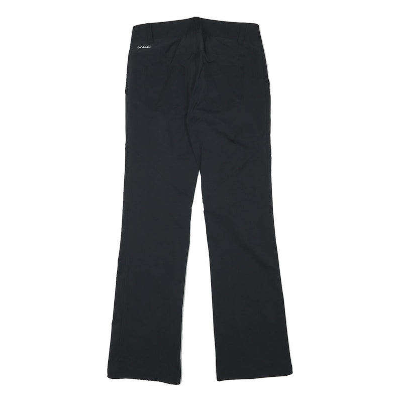 COLUMBIA Womens Polyester Blend Black Regular Straight Trousers W30 L31 Outdoor