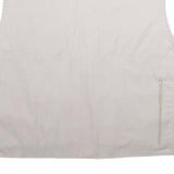 ARMY TEX Mens White Polyester Blend Utility Jacket 3XL Zip Sleeveless Workwear