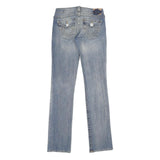 TRUE RELIGION Womens Jeans Blue Relaxed Straight Denim Medium W26 L34 Stylish