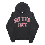 CHAMPION Mens Black San Diego State Hoodie S Cotton Blend Pullover Sweatshirt