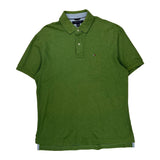 Tommy Hilfiger Polo Shirt - Large Green Cotton