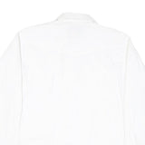 WRANGLER Mens White Plain Shirt XL Classic Button-Down Cotton Blend Casual