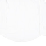 WRANGLER Mens White Plain Shirt XL Classic Button-Down Cotton Blend Casual