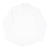 WRANGLER Mens White Plain Shirt XL Classic Button-Down Cotton Blend Casual