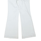 CALVIN KLEIN Womens Jeans White Regular Flared Denim Light W32 L32 Zip Cotton