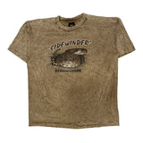 Hersheypark Prairie Mountain Single Stitch T-Shirt - Large Brown Cotton