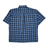 Tommy Hilfiger Checked Short Sleeve Shirt - XL Blue Cotton